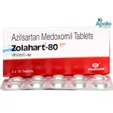 Zolahart-80 Tablet 10's, Pack of 10 TABLETS