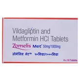 Zomelis Met 50 mg/1000 mg Tablet 10's, Pack of 10 TabletS