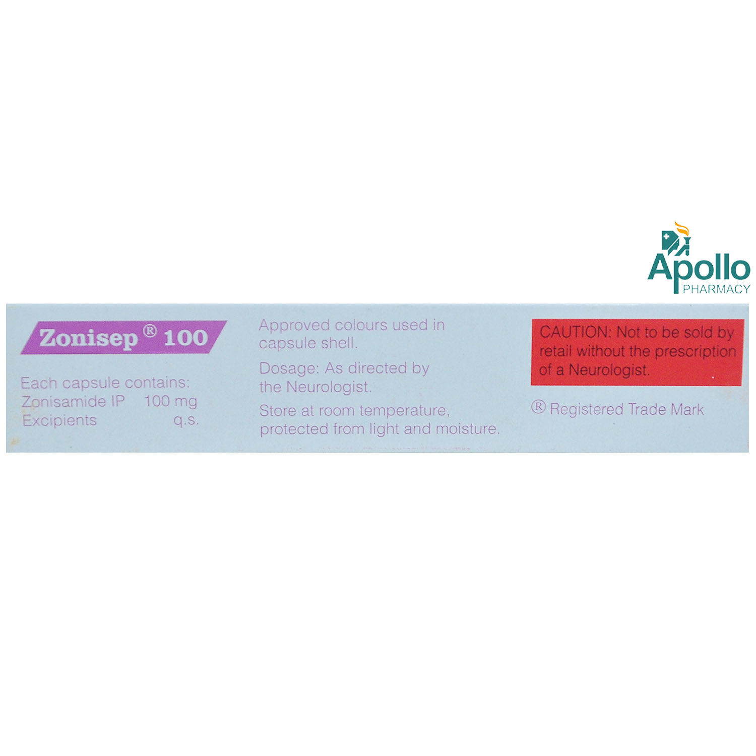 ZONISEP 100MG CAPSULE Price, Uses, Side Effects, Composition - Apollo ...