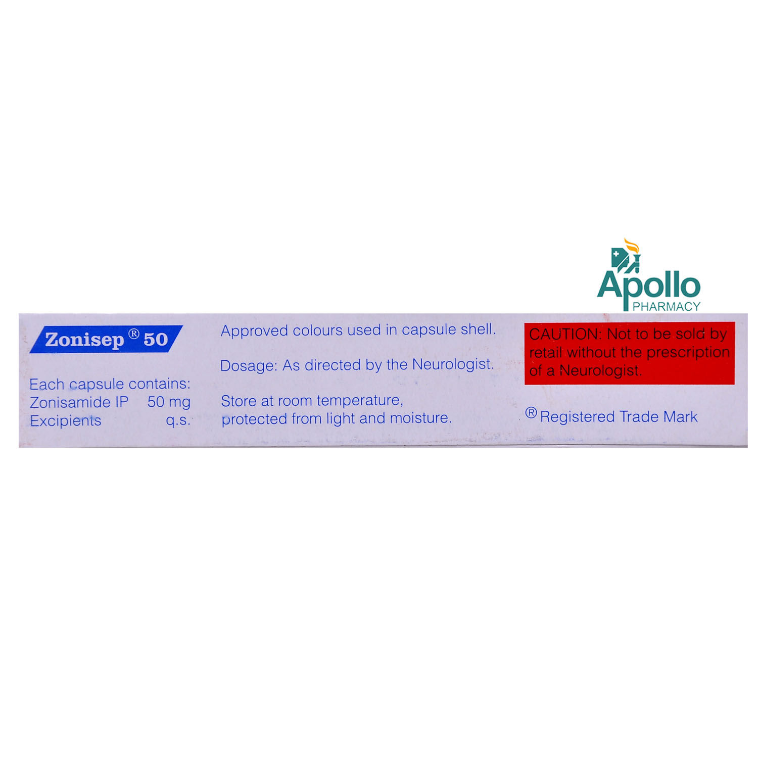 Zonisep 50 Capsule 10's Price, Uses, Side Effects, Composition - Apollo ...