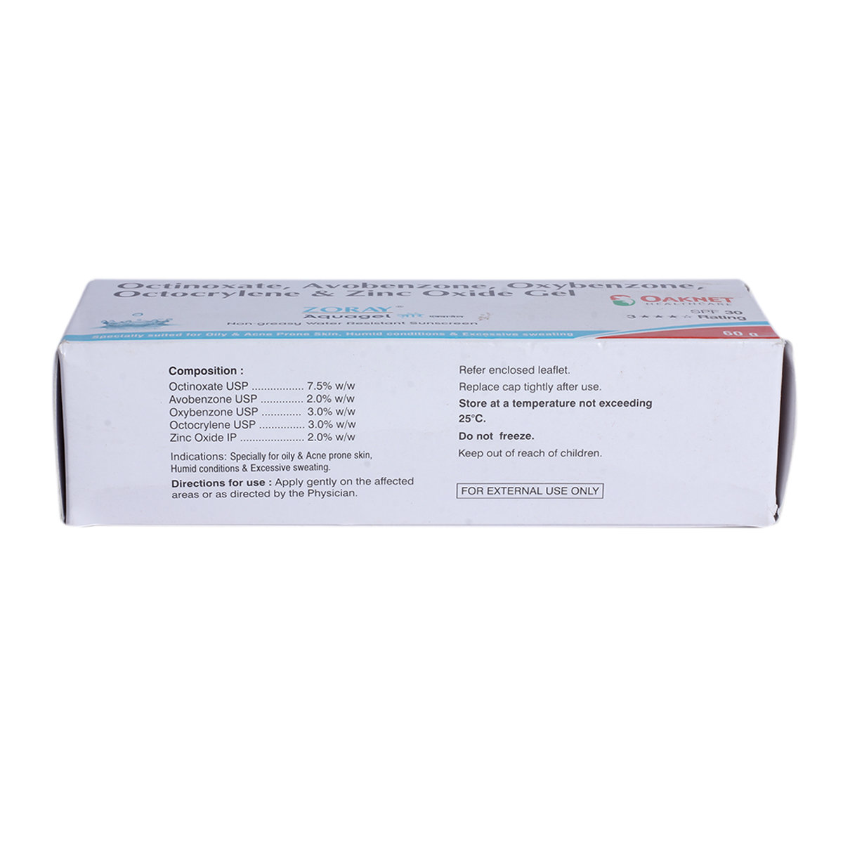 Zoray Aqua Gel 60gm, Pack of 1 Zoray Aqua Gel 60gm, Pack of 1