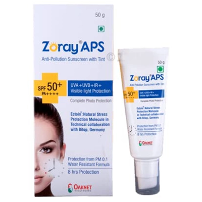 Zoray APS Next SPF50+ Cream 50 gm, Pack of 1