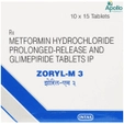 Zoryl-M 3 Tablet 15's