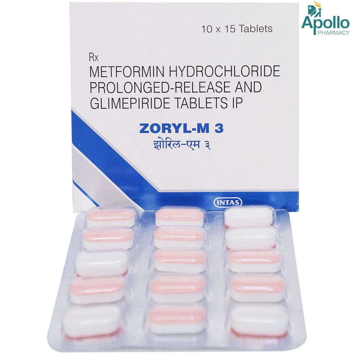 Zoryl-M 3 Tablet 15's, Pack of 15 TABLETS Zoryl-M 3 Tablet 15's, Pack of 15 TABLETS