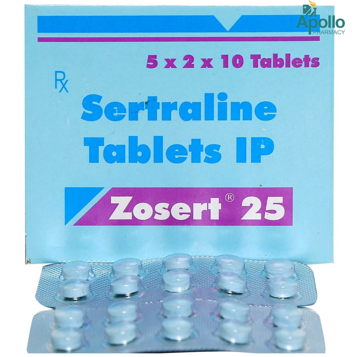 Zosert 25 Tablet 10's, Pack of 10 TABLETS Zosert 25 Tablet 10's, Pack of 10 TABLETS