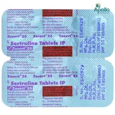 Zosert 25 Tablet 10's, Pack of 10 TABLETS