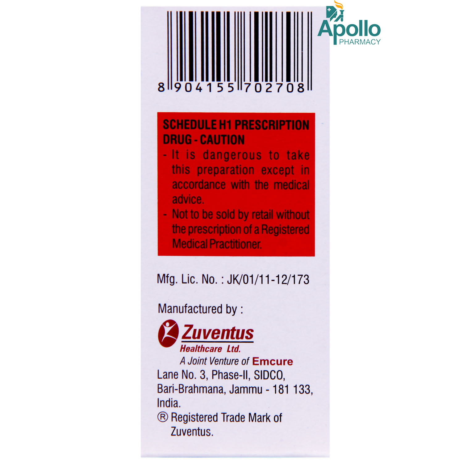 Zostum-3 gm Injection, Pack of 1 INJECTION Zostum-3 gm Injection, Pack of 1 INJECTION