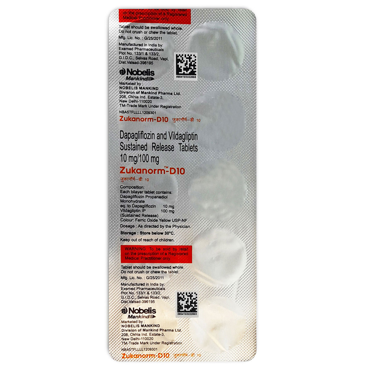 Zukanorm-D10 Tablet 10's, Pack of 10 Zukanorm-D10 Tablet 10's, Pack of 10
