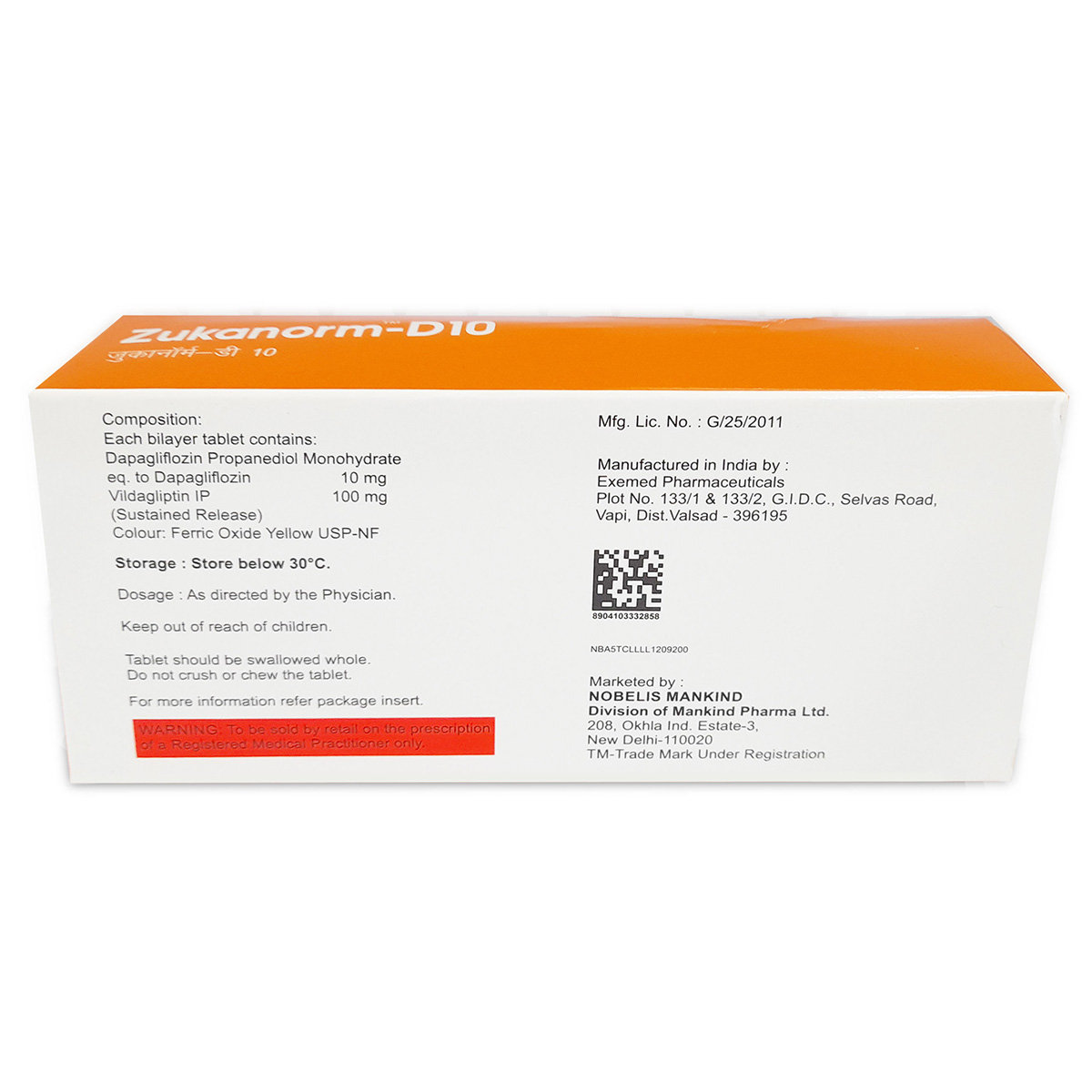 Zukanorm-D10 Tablet 10's, Pack of 10 Zukanorm-D10 Tablet 10's, Pack of 10