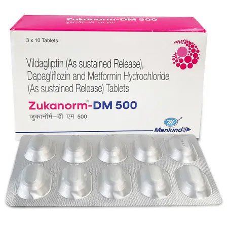 Zukanorm-DM 500 Tablet 10's