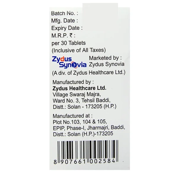 Zurig 80 Tablet 30's