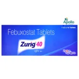 Zurig 40 Tablet 15's, Pack of 15 TABLETS