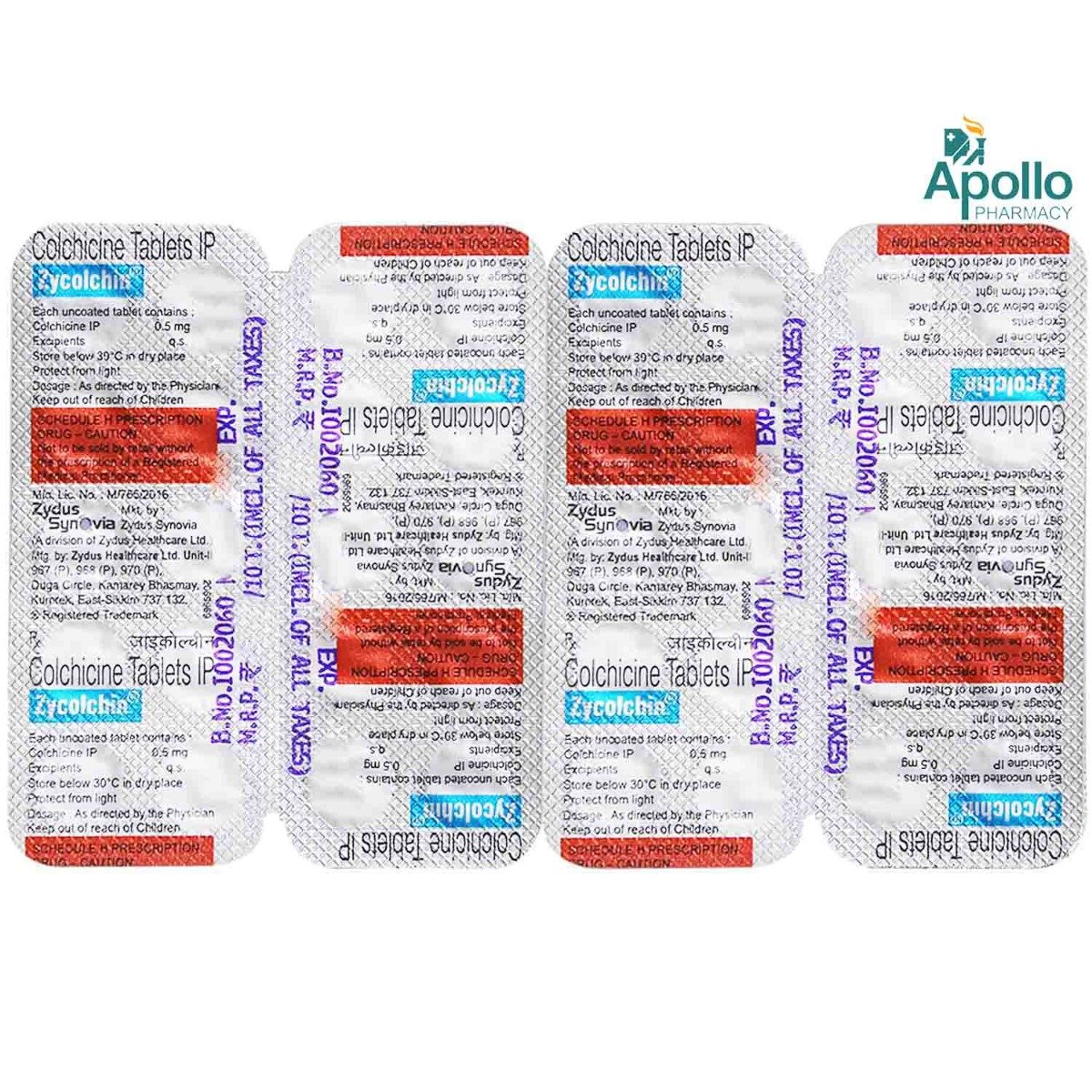 Zycolchin Tablet 10's, Pack of 10 TABLETS Zycolchin Tablet 10's, Pack of 10 TABLETS