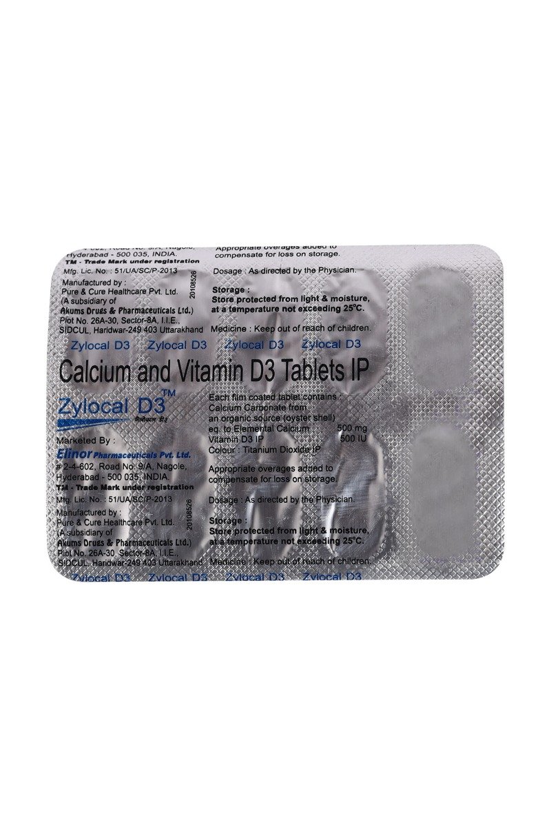 Zylocal D3 Tablet 10's, Pack of 10 Zylocal D3 Tablet 10's, Pack of 10
