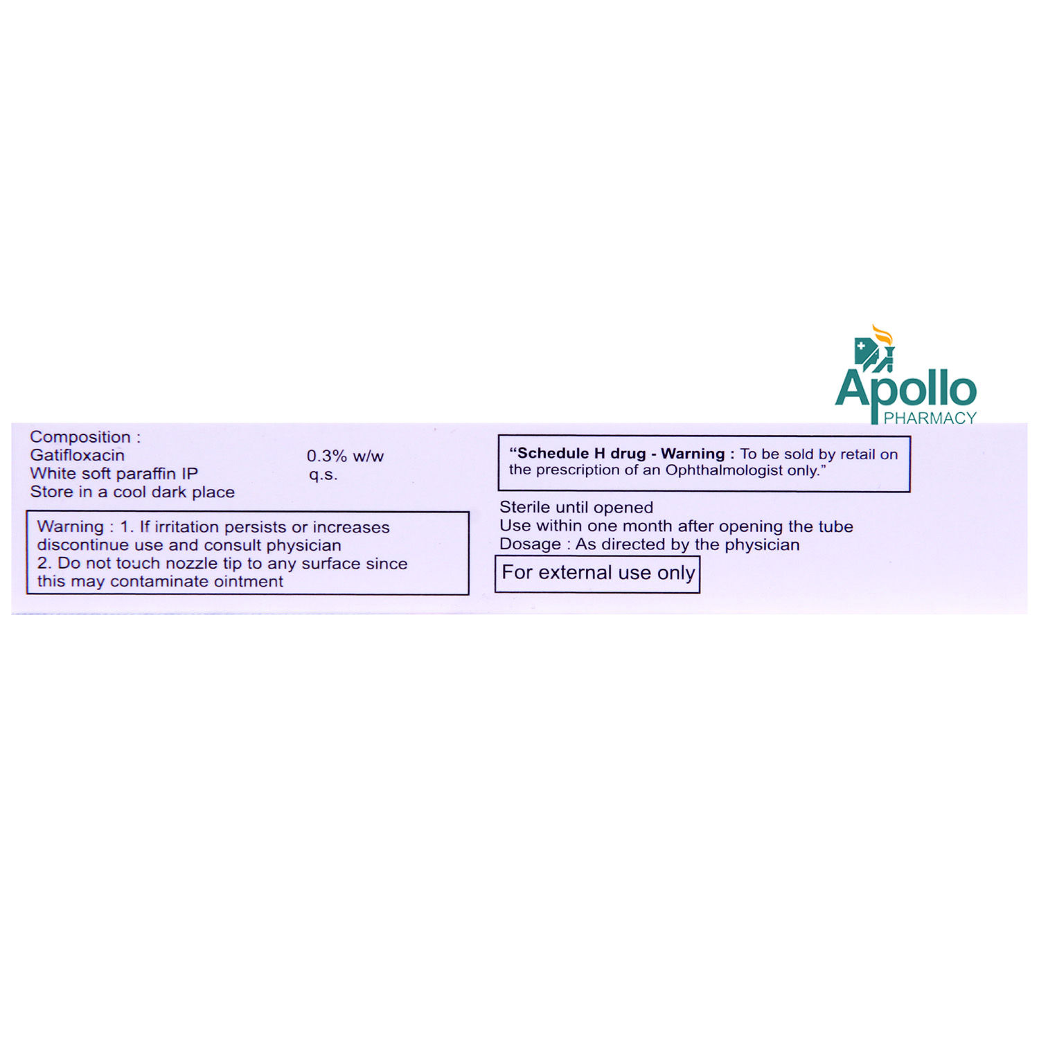 Zymar Eye Ointment 5 gm Price, Uses, Side Effects, Composition Apollo