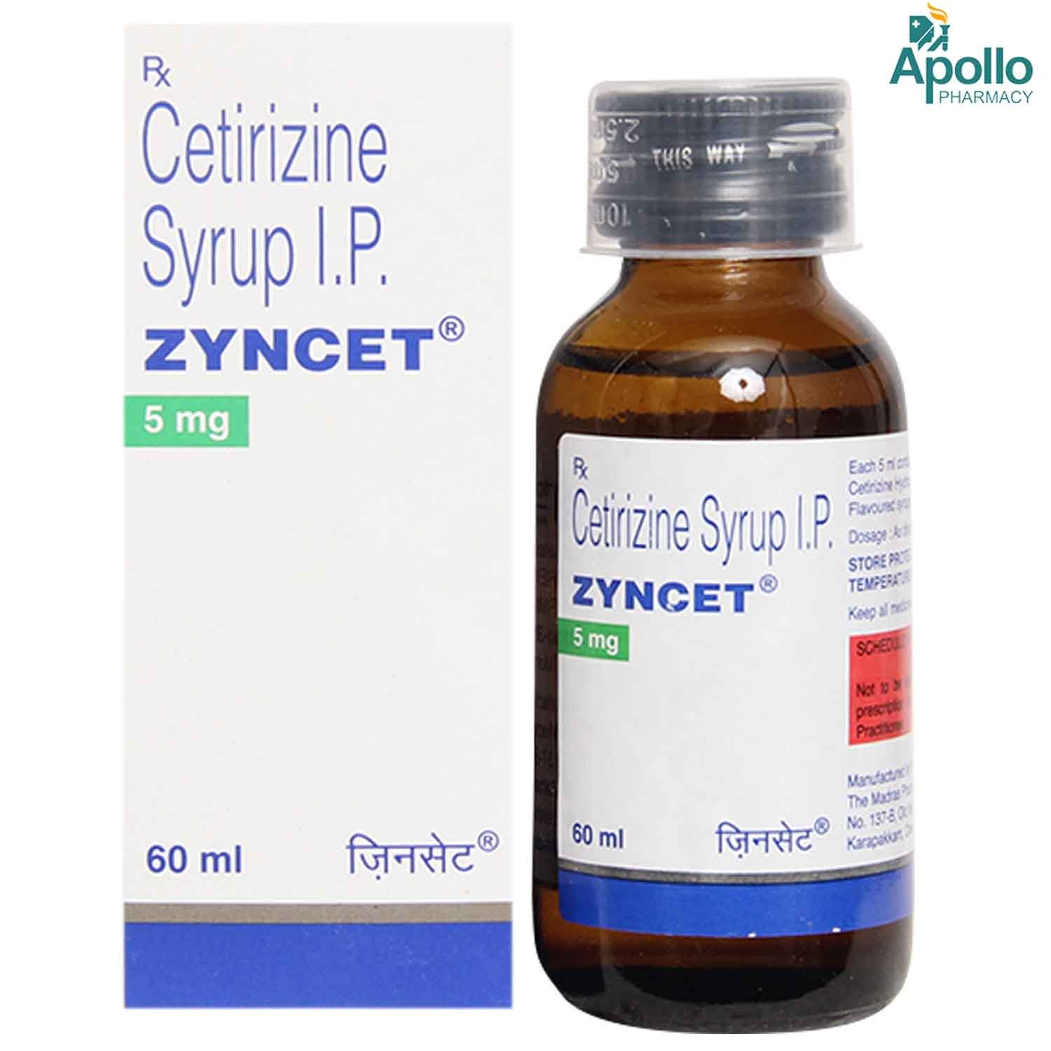 Zyncet Syrup 60 ml, Pack of 1 Syrup Zyncet Syrup 60 ml, Pack of 1 Syrup