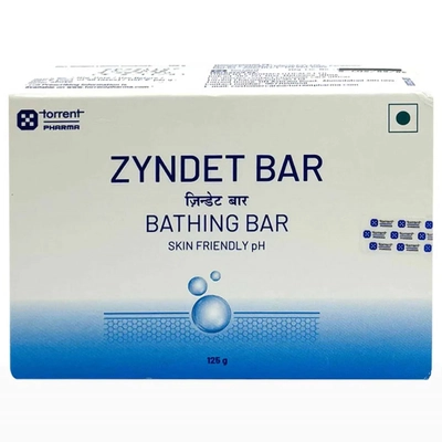 Zyndet Bathing Bar 125 gm | Skin Friendly Soap | With pH 5.5, Pack of 1