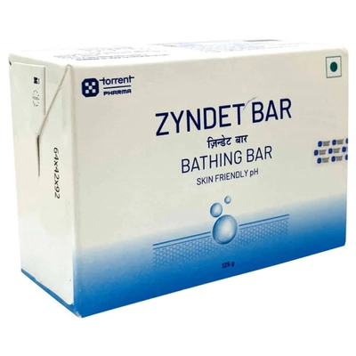 Zyndet Bathing Bar 125 gm | Skin Friendly Soap | With pH 5.5, Pack of 1