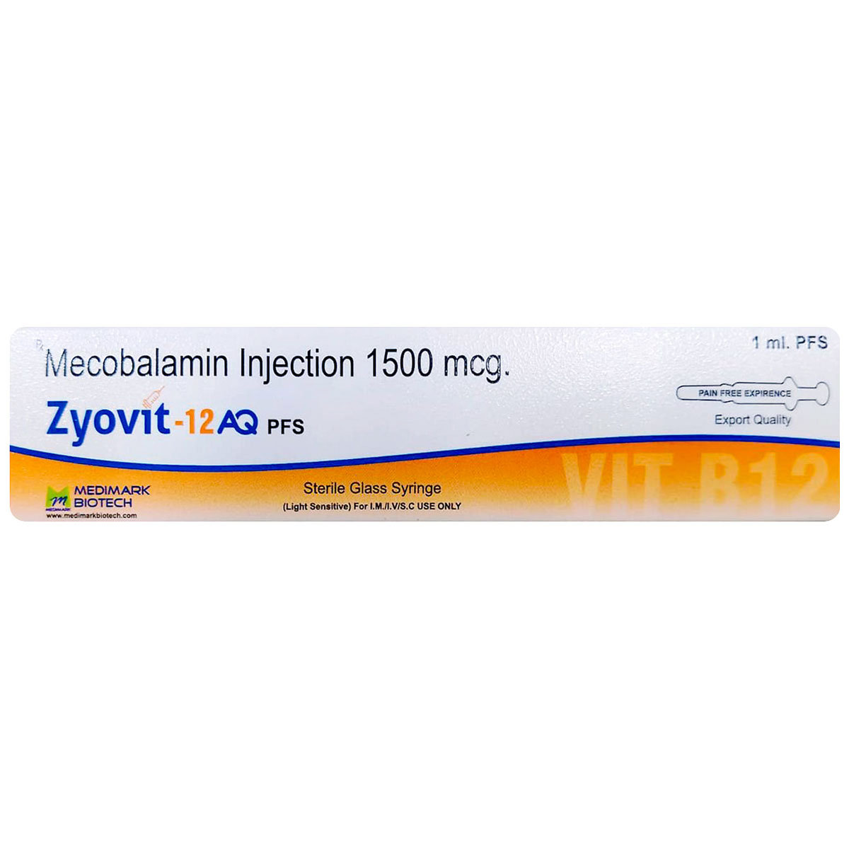 Zyovit 12 AQ Injection 1 ml, Pack of 1 Zyovit 12 AQ Injection 1 ml, Pack of 1