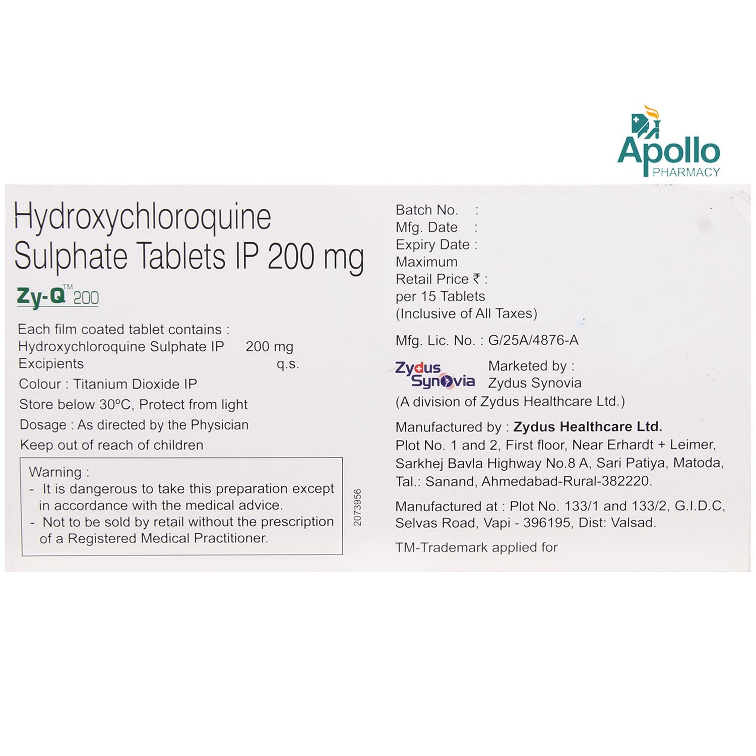 Zy-Q 200 Tablet 15's, Pack of 15 TABLETS Zy-Q 200 Tablet 15's, Pack of 15 TABLETS