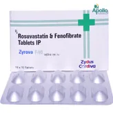 Zyrova F 10 Tablet 10's, Pack of 10 TABLETS