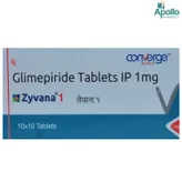 ZYVANA 1MG TABLET 10'S, Pack of 10 TabletS