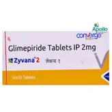 ZYVANA 2MG TABLET 10'S, Pack of 10 TabletS