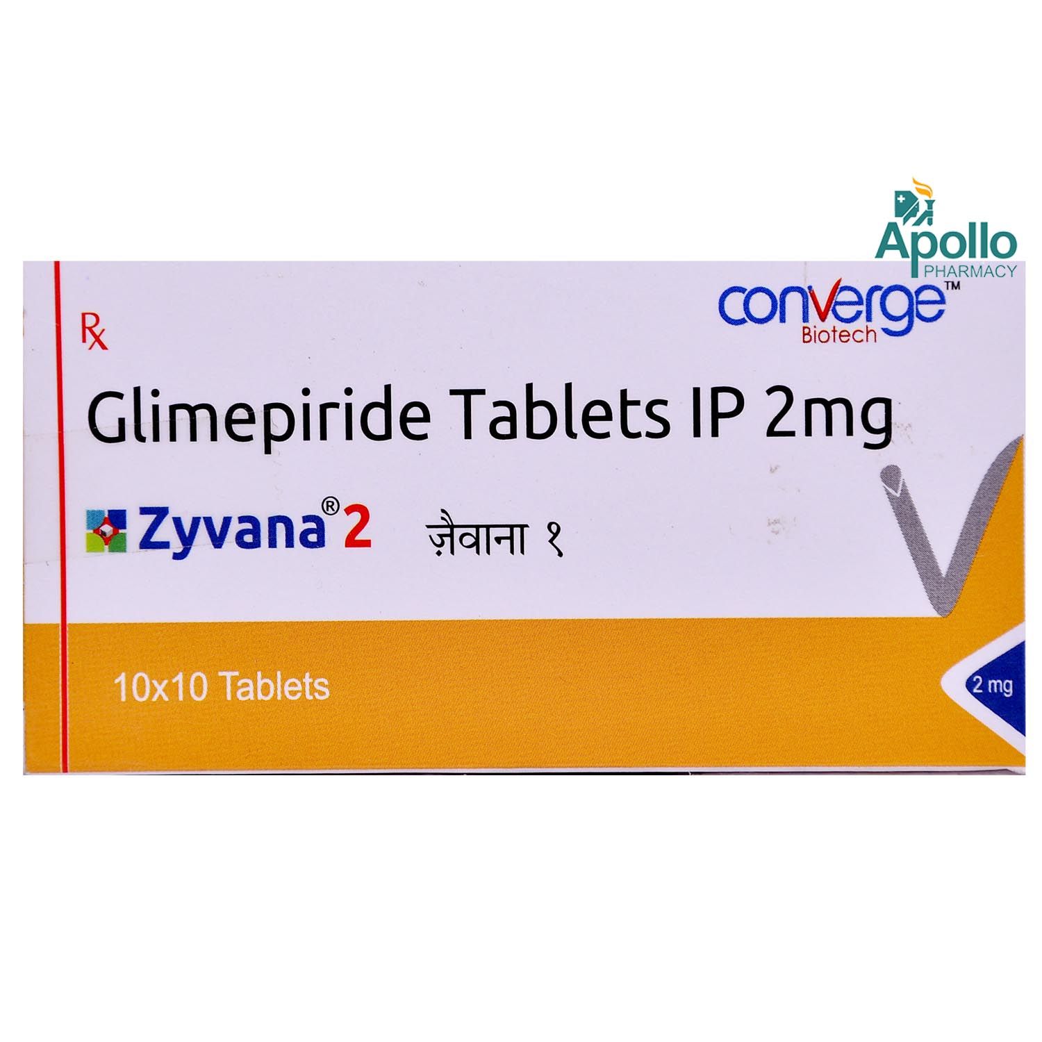 Buy ZYVANA M 2MG TABLET 10'S Online