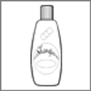 dove shampoo bottle drawing