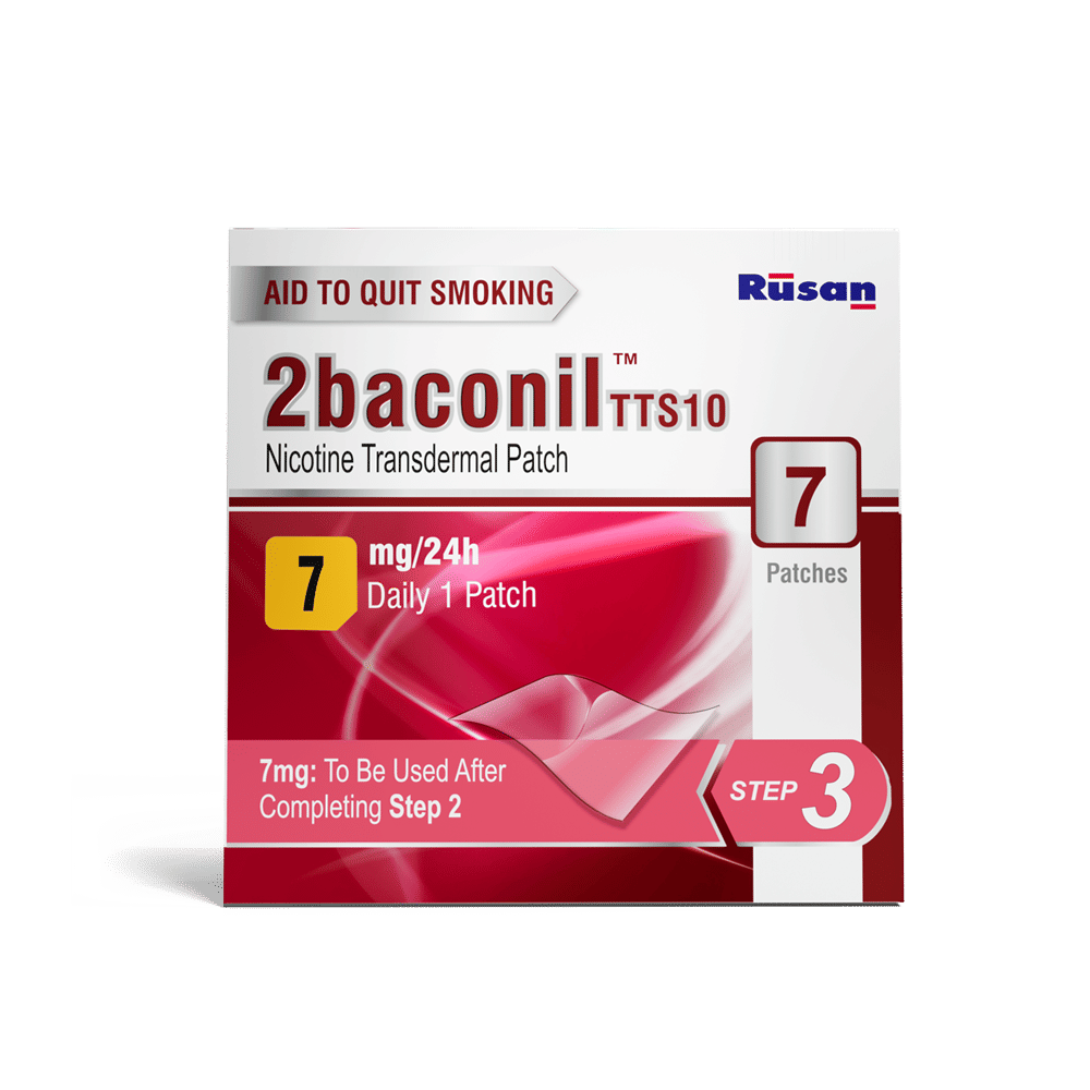 2baconil TTS10 7mg/24h Nicotine Transdermal Patch, 7 Count, Pack of 1 2baconil TTS10 7mg/24h Nicotine Transdermal Patch, 7 Count, Pack of 1