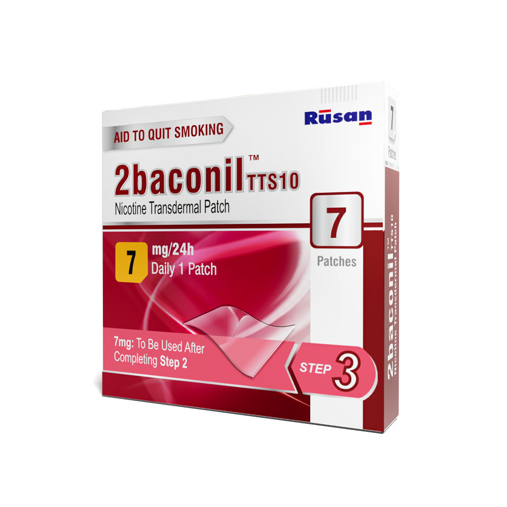 2baconil TTS10 7mg/24h Nicotine Transdermal Patch, 7 Count, Pack of 1 2baconil TTS10 7mg/24h Nicotine Transdermal Patch, 7 Count, Pack of 1