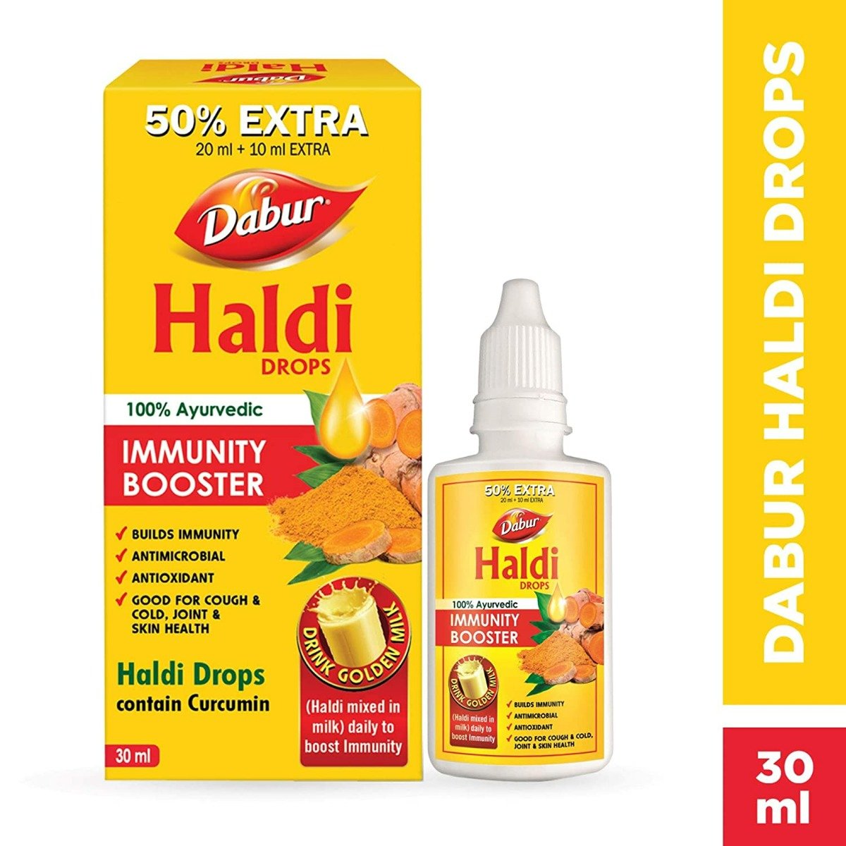 Dabur Haldi Immunity Booster Drops, 30 ml, Pack of 1 Dabur Haldi Immunity Booster Drops, 30 ml, Pack of 1