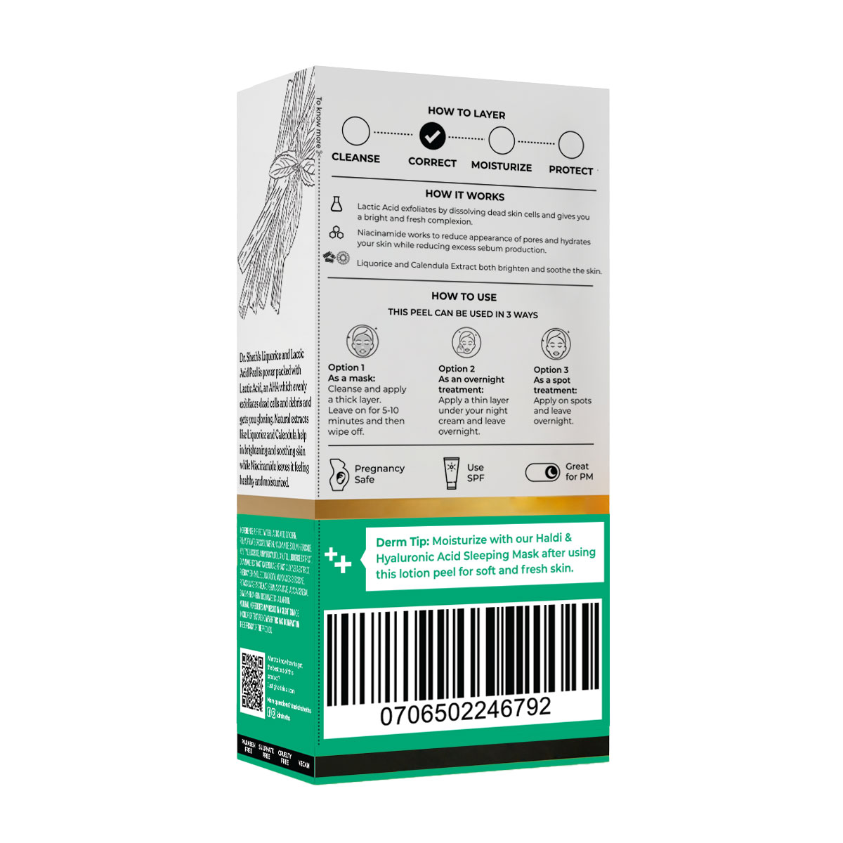 Dr. Sheth's Liquorice & Lactic Acid Peel, 30 gm | Lactic Acid, Niacinamide, Liquorice Extract & Calendula Extract | Gently Exfoliates | Gives Even Toned & Glowing Skin | pH Balanced | For All Skin Type, Pack of 1 Dr. Sheth's Liquorice & Lactic Acid Peel, 30 gm | Lactic Acid, Niacinamide, Liquorice Extract & Calendula Extract | Gently Exfoliates | Gives Even Toned & Glowing Skin | pH Balanced | For All Skin Type, Pack of 1