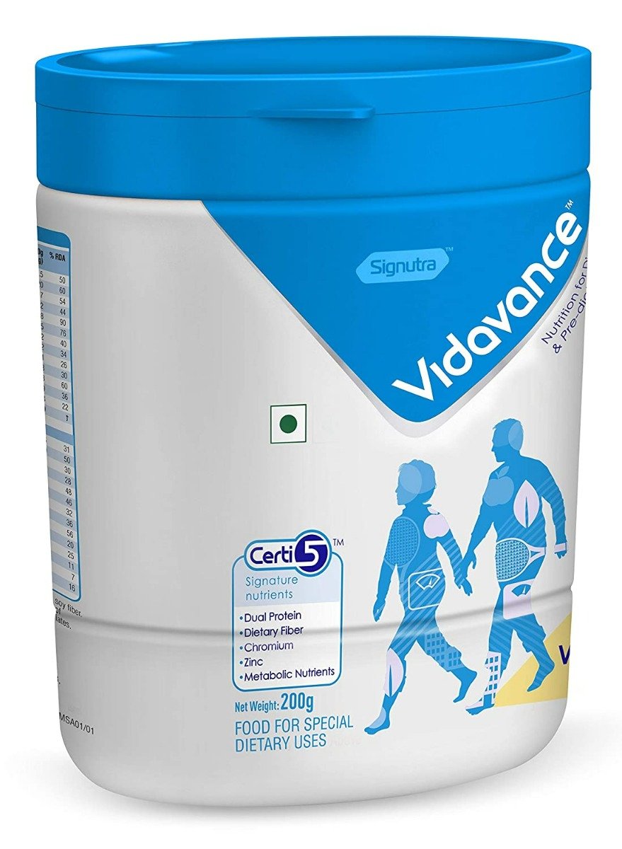 Vidavance Vanilla Powder 200 gm, Pack of 1 Vidavance Vanilla Powder 200 gm, Pack of 1