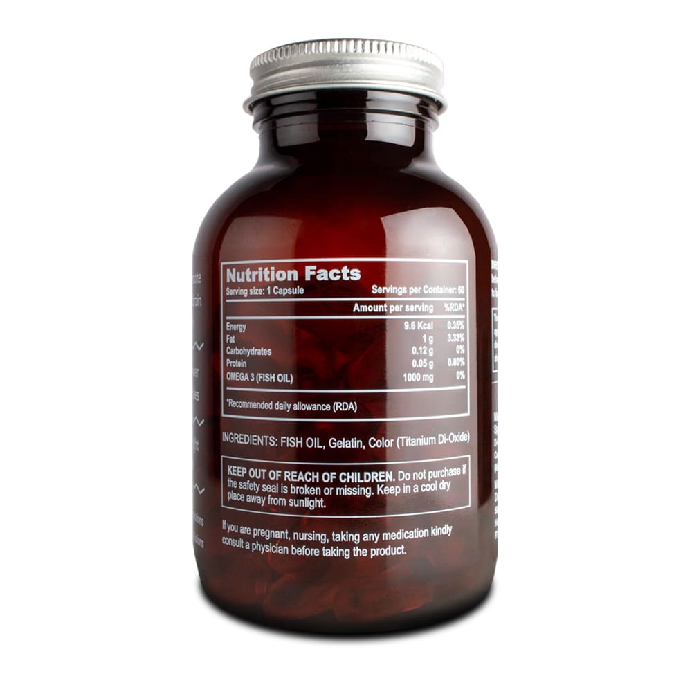 The Vitamin Company Omega-3 Fish Oil, 60 Capsules, Pack of 1 The Vitamin Company Omega-3 Fish Oil, 60 Capsules, Pack of 1