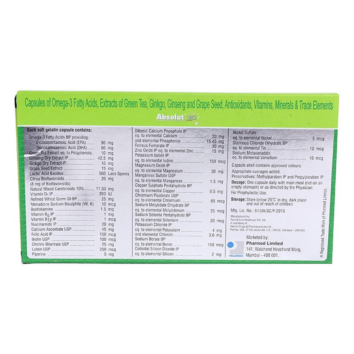 Absolut 3G Capsule 10's, Pack of 10 Absolut 3G Capsule 10's, Pack of 10