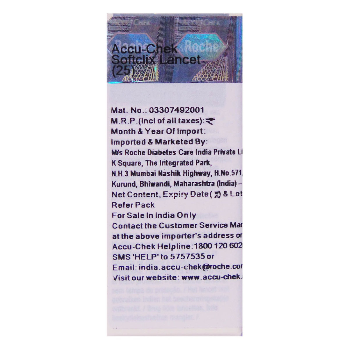 Accu-Chek Softclix Lancets, 25 Count, Pack of 1 Accu-Chek Softclix Lancets, 25 Count, Pack of 1