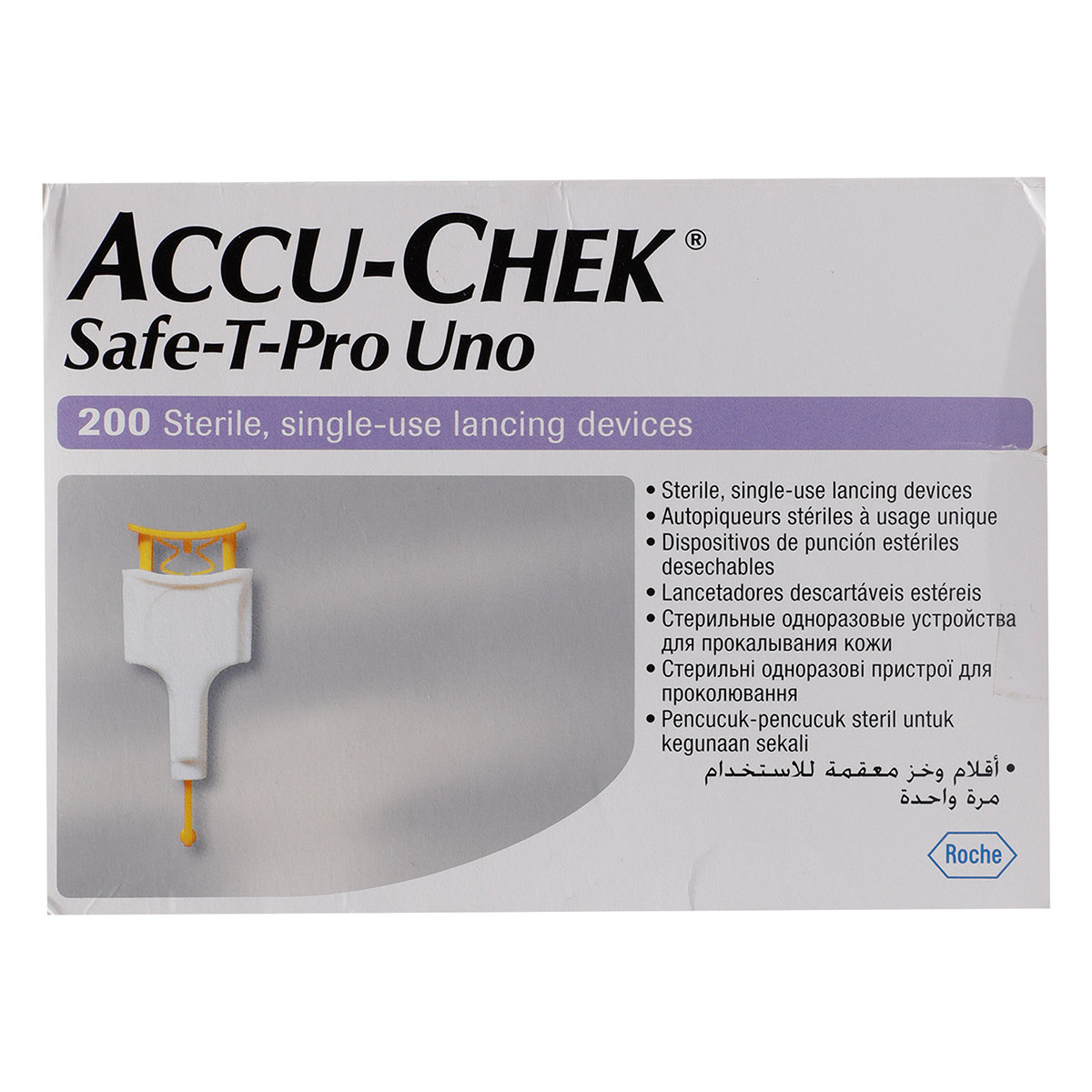 Accu-Chek Safe-T-Pro Uno Lancets, 200 Count, Pack of 200 Accu-Chek Safe-T-Pro Uno Lancets, 200 Count, Pack of 200