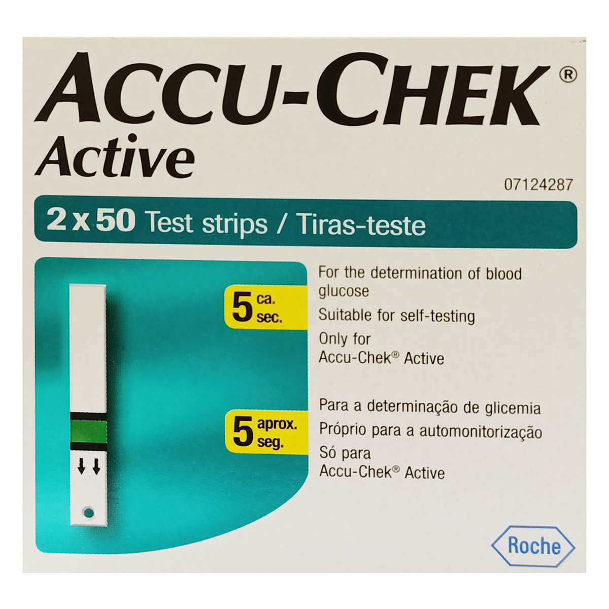 Accu-Chek Active Test Strips, 100 Count, Pack of 1 Accu-Chek Active Test Strips, 100 Count, Pack of 1
