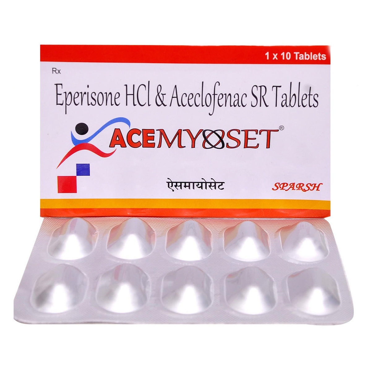 Acemyoset Tablet 10's, Pack of 10 TABLETS Acemyoset Tablet 10's, Pack of 10 TABLETS