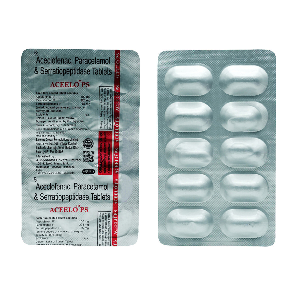 Aceelo PS Tablet 10's, Pack of 10 TabletS Aceelo PS Tablet 10's, Pack of 10 TabletS