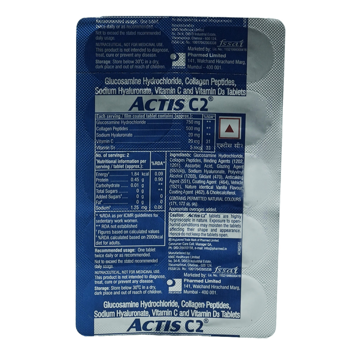 Actis C2 Tablet 10's, Pack of 10 Actis C2 Tablet 10's, Pack of 10