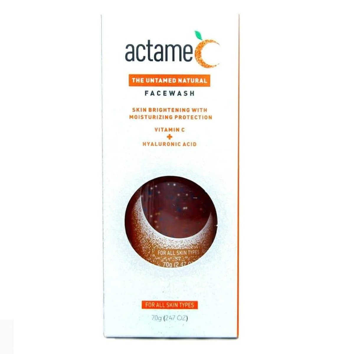 Actame C Face Wash 70 gm | Vitamin C & Hyaluronic Acid | Skin Brightening Face Wash | For All Skin Type, Pack of 1 Actame C Face Wash 70 gm | Vitamin C & Hyaluronic Acid | Skin Brightening Face Wash | For All Skin Type, Pack of 1