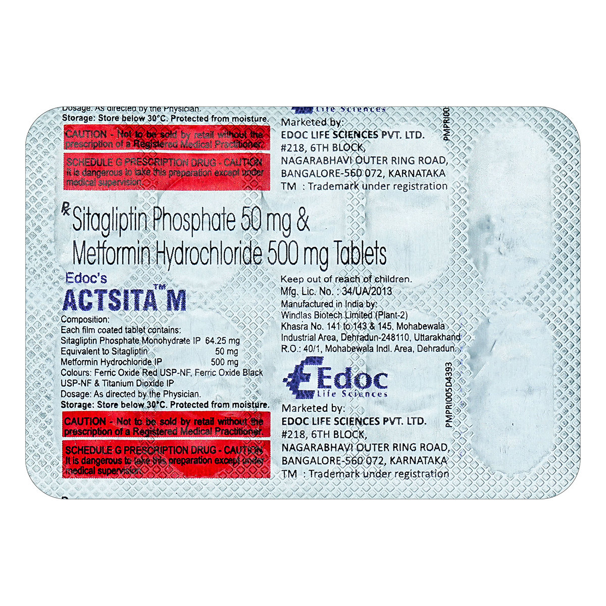 Actsita M Tablet 10's, Pack of 10 TabletS Actsita M Tablet 10's, Pack of 10 TabletS
