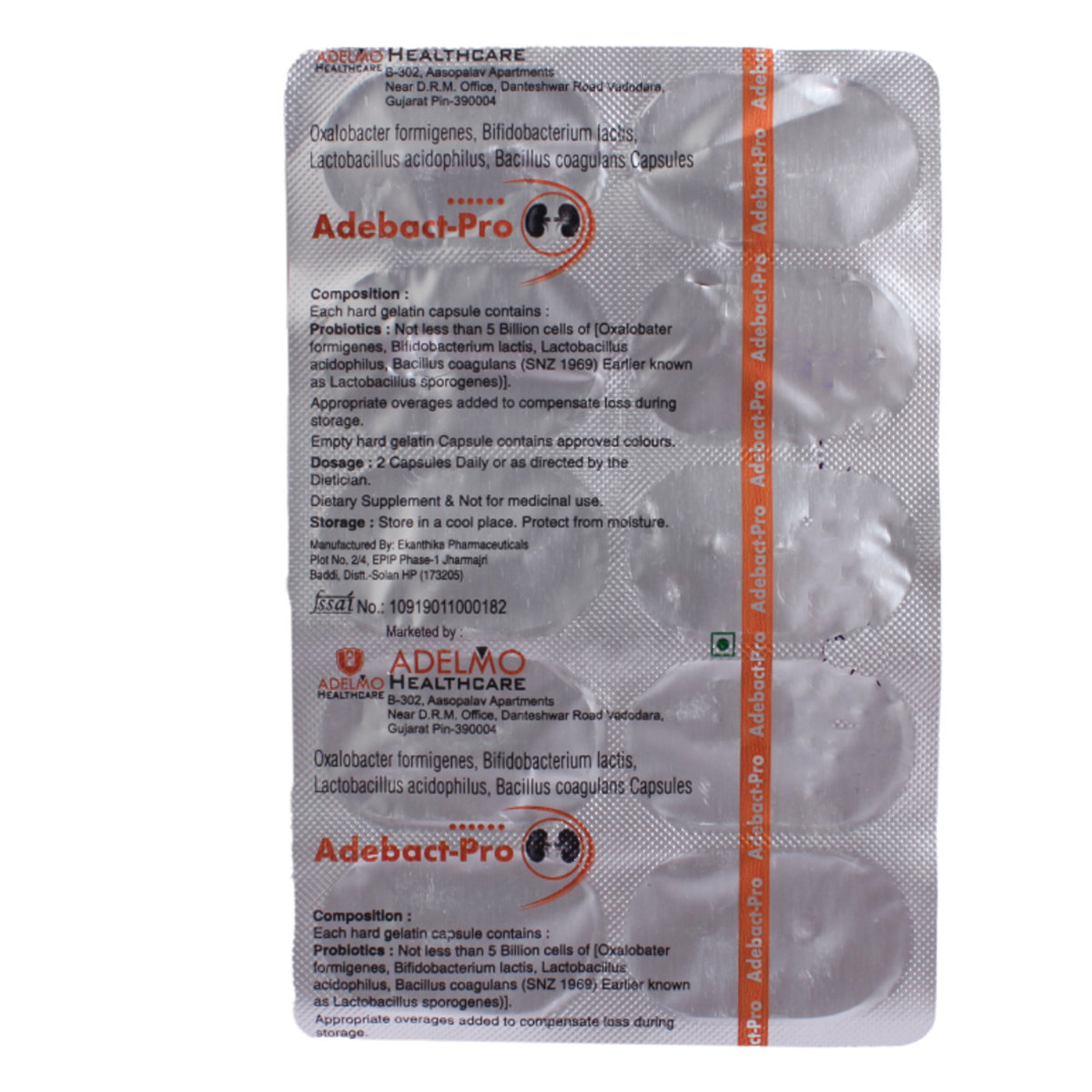 Adebact-Pro Capsule 10's, Pack of 10 Adebact-Pro Capsule 10's, Pack of 10