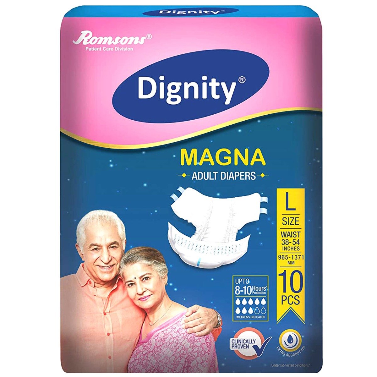 Dignity Magna Adult Diaper Pants Large, 10 Count, Pack of 1 Dignity Magna Adult Diaper Pants Large, 10 Count, Pack of 1
