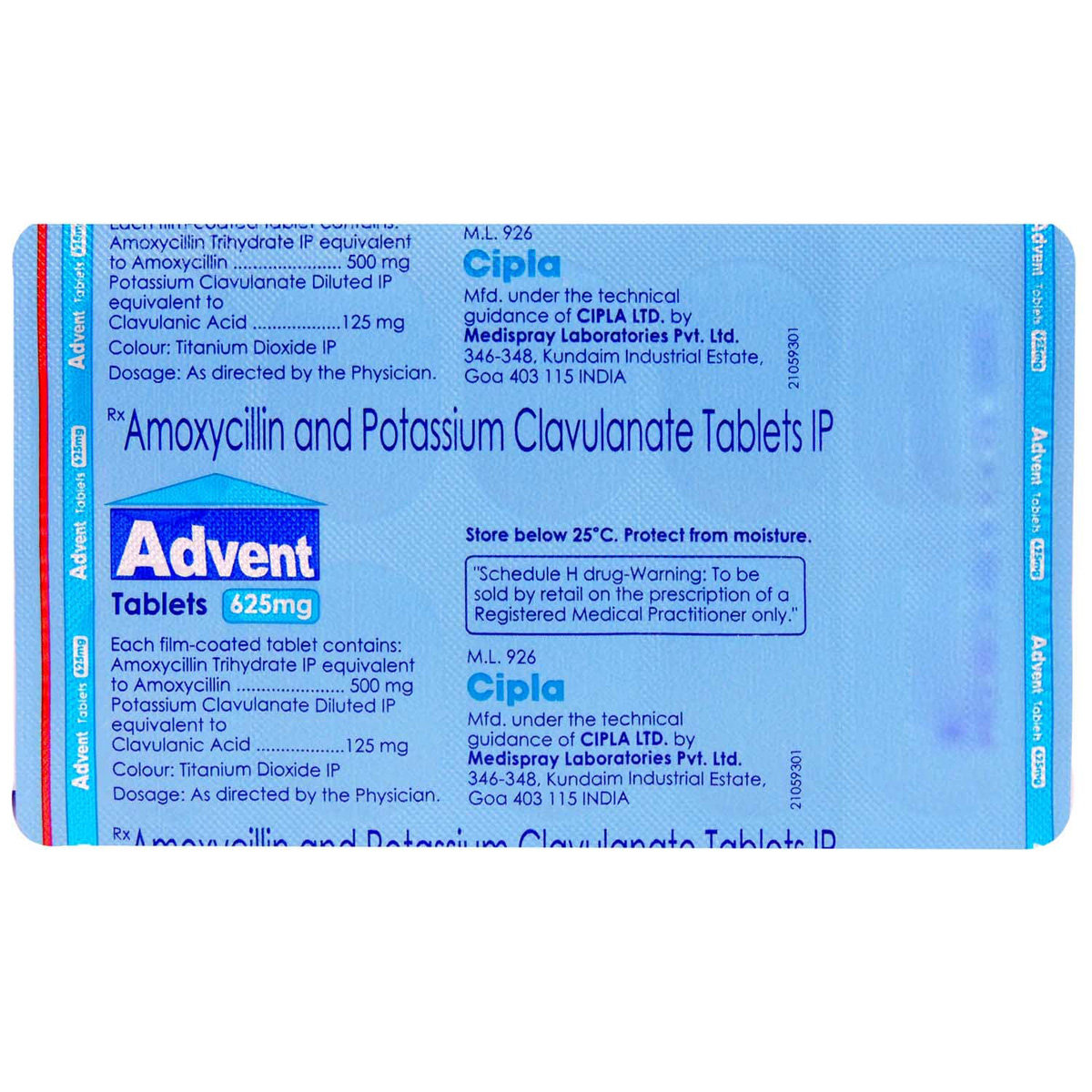 Advent Tablet 10's, Pack of 10 TABLETS Advent Tablet 10's, Pack of 10 TABLETS