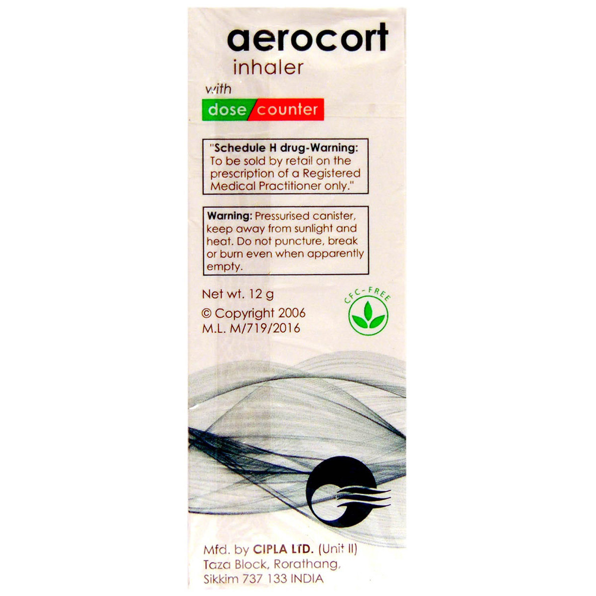 Aerocort Inhaler, Pack of 1 INHALER Aerocort Inhaler, Pack of 1 INHALER