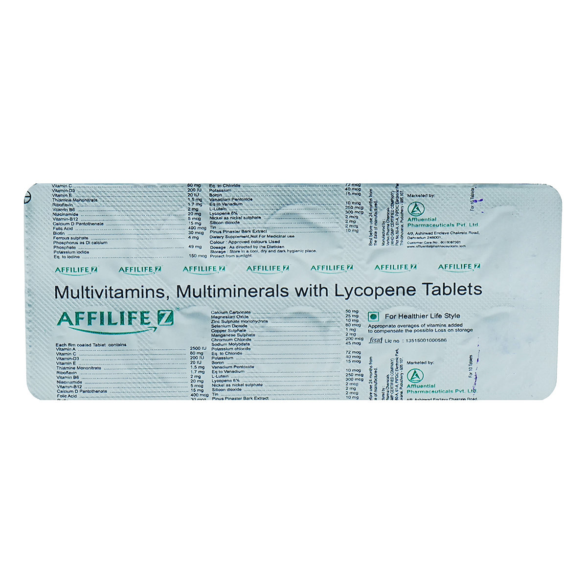 Affilife Z Tablet 10's, Pack of 10 Affilife Z Tablet 10's, Pack of 10