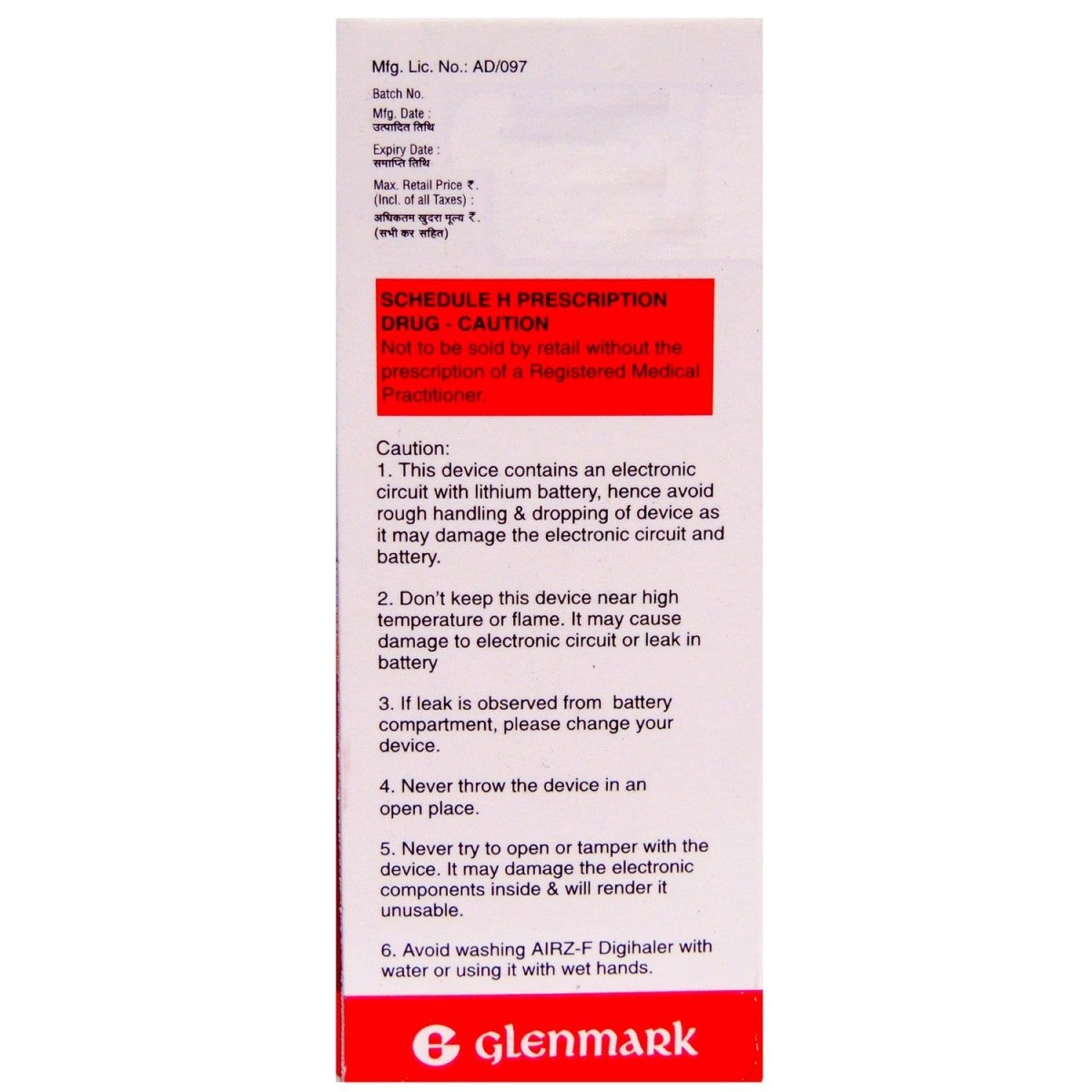 Airz-F Digihaler, Pack of 1 INHALER Airz-F Digihaler, Pack of 1 INHALER